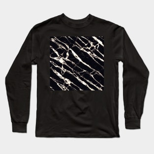 Luxurious Black Marble Stone, model 9 Long Sleeve T-Shirt